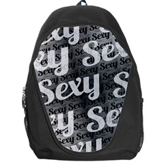 Sexy Text Typographic Pattern Backpack Bag