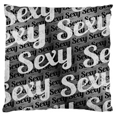 Sexy Text Typographic Pattern Standard Flano Cushion Case (one Side)