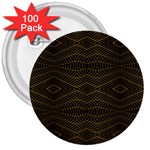 Futuristic Geometric Design 3  Button (100 pack) Front