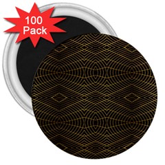 Futuristic Geometric Design 3  Button Magnet (100 Pack) by dflcprints