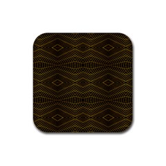 Futuristic Geometric Design Drink Coaster (square)