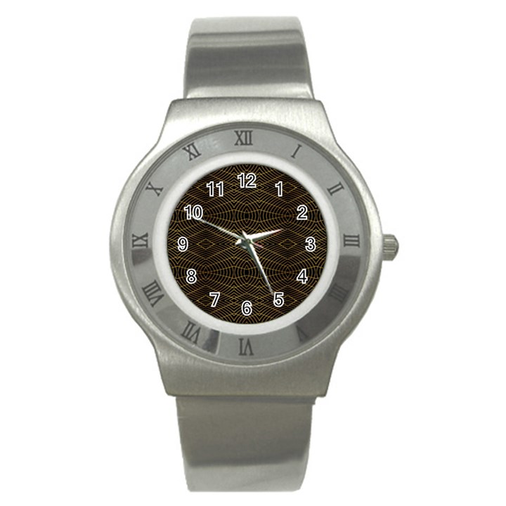 Futuristic Geometric Design Stainless Steel Watch (Slim)