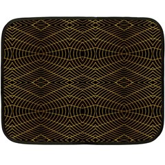 Futuristic Geometric Design Mini Fleece Blanket (two Sided) by dflcprints