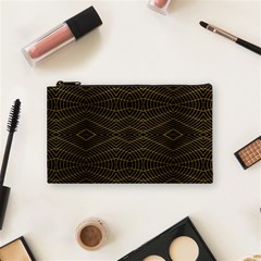 Futuristic Geometric Design Cosmetic Bag (small) by dflcprints