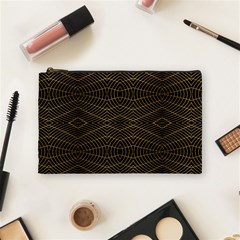 Futuristic Geometric Design Cosmetic Bag (medium) by dflcprints