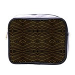 Futuristic Geometric Design Mini Travel Toiletry Bag (One Side) Front