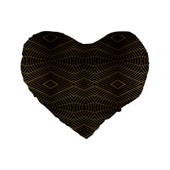 Futuristic Geometric Design 16  Premium Heart Shape Cushion  by dflcprints