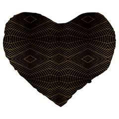 Futuristic Geometric Design 19  Premium Heart Shape Cushion by dflcprints