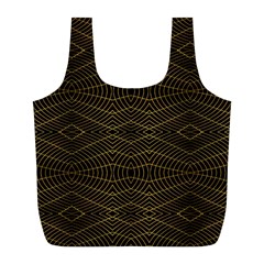 Futuristic Geometric Design Reusable Bag (l) by dflcprints