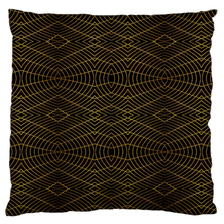 Futuristic Geometric Design Large Flano Cushion Case (One Side)