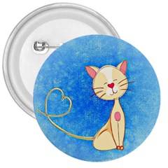 Cute Cat 3  Button