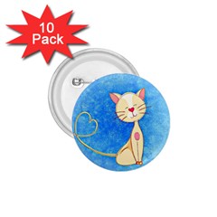 Cute Cat 1 75  Button (10 Pack)