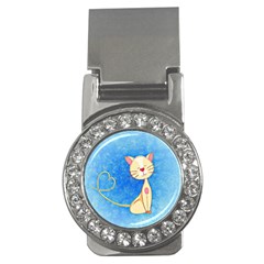 Cute Cat Money Clip (cz) by Colorfulart23