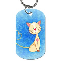 Cute Cat Dog Tag (one Sided)