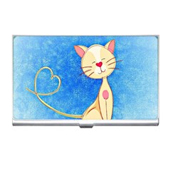 Cute Cat Business Card Holder by Colorfulart23