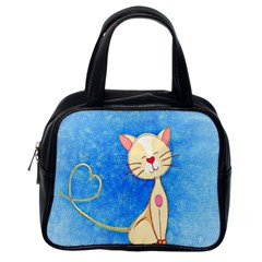 Cute Cat Classic Handbag (one Side) by Colorfulart23