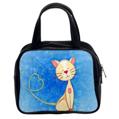 Cute Cat Classic Handbag (two Sides) by Colorfulart23