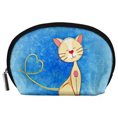 Cute Cat Accessory Pouch (large) by Colorfulart23