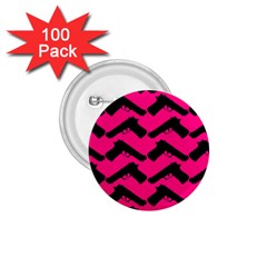 Pink Gun 1.75  Button (100 pack)