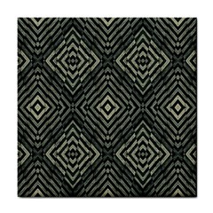 Geometric Futuristic Grunge Print Ceramic Tile by dflcprints