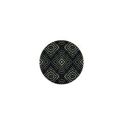 Geometric Futuristic Grunge Print 1  Mini Button