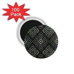 Geometric Futuristic Grunge Print 1 75  Button Magnet (100 Pack)