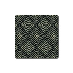 Geometric Futuristic Grunge Print Magnet (square) by dflcprints