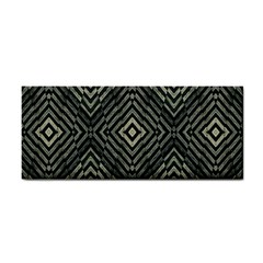 Geometric Futuristic Grunge Print Hand Towel