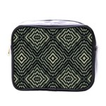 Geometric Futuristic Grunge Print Mini Travel Toiletry Bag (One Side) Front