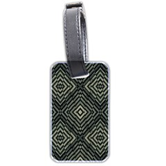 Geometric Futuristic Grunge Print Luggage Tag (two Sides) by dflcprints