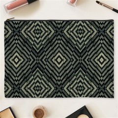 Geometric Futuristic Grunge Print Cosmetic Bag (xxxl) by dflcprints