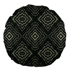 Geometric Futuristic Grunge Print 18  Premium Round Cushion  by dflcprints