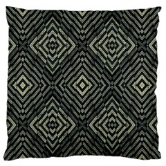 Geometric Futuristic Grunge Print Large Flano Cushion Case (one Side)