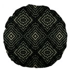 Geometric Futuristic Grunge Print 18  Premium Flano Round Cushion  Front