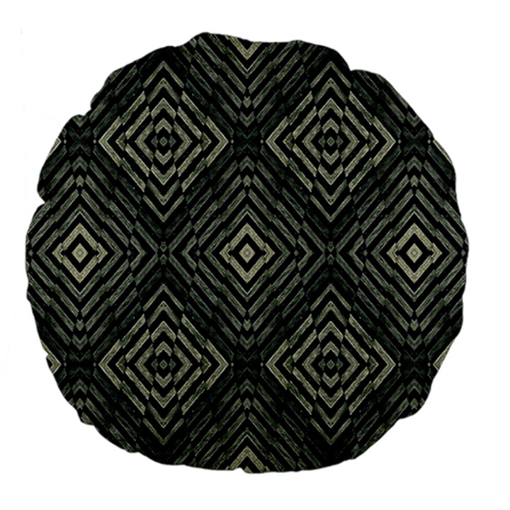 Geometric Futuristic Grunge Print 18  Premium Flano Round Cushion 