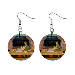 Romantic Nights  Mini Button Earrings