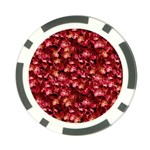 Warm Floral Collage Print Poker Chip Front