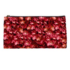 Warm Floral Collage Print Pencil Case by dflcprints