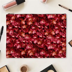 Warm Floral Collage Print Cosmetic Bag (xl) by dflcprints