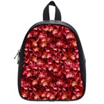 Warm Floral Collage Print School Bag (Small) Front