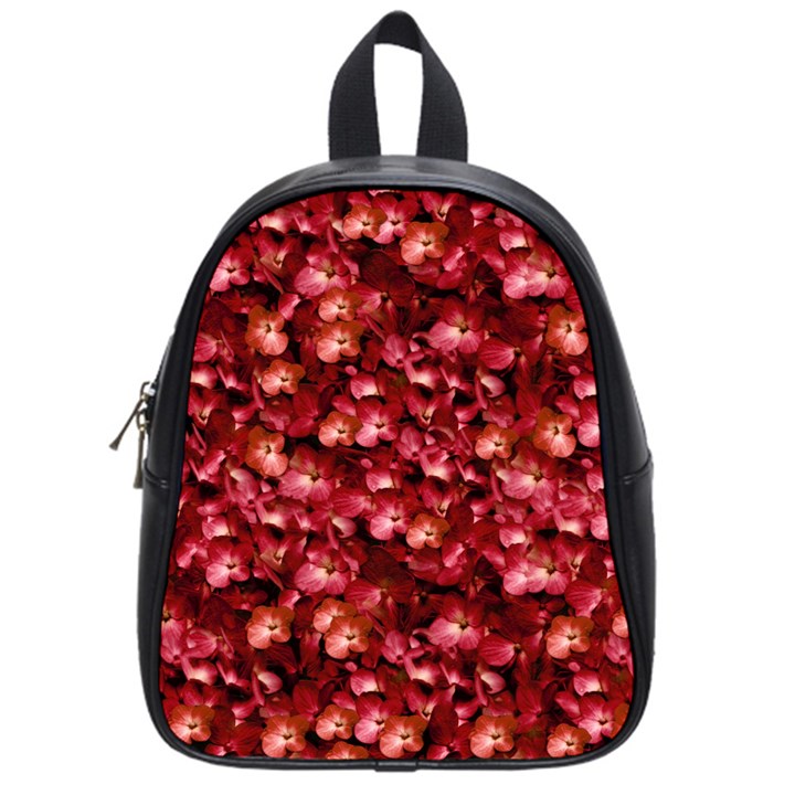 Warm Floral Collage Print School Bag (Small)