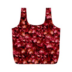 Warm Floral Collage Print Reusable Bag (m) by dflcprints