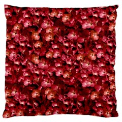 Warm Floral Collage Print Standard Flano Cushion Case (one Side) by dflcprints