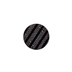 Organic Texture Stripe Pattern 1  Mini Button Magnet