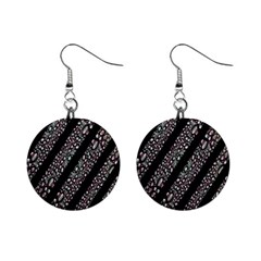 Organic Texture Stripe Pattern Mini Button Earrings