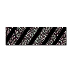 Organic Texture Stripe Pattern Bumper Sticker by dflcprints