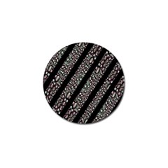 Organic Texture Stripe Pattern Golf Ball Marker