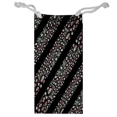 Organic Texture Stripe Pattern Jewelry Bag