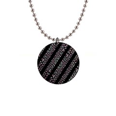 Organic Texture Stripe Pattern Button Necklace