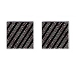 Organic Texture Stripe Pattern Cufflinks (Square) Front(Pair)